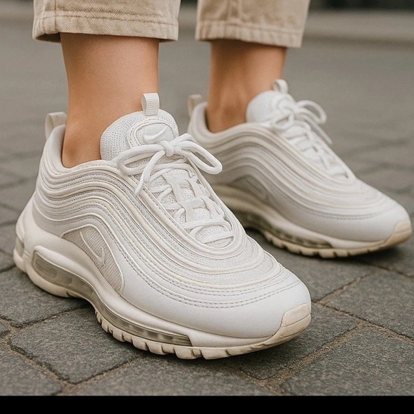 NIKE AIR MAX 97 SHOES SNEAKERS WOMEN YOUNG GIRLS Reflective Size 6 Streetwear - Picture 2 of 16